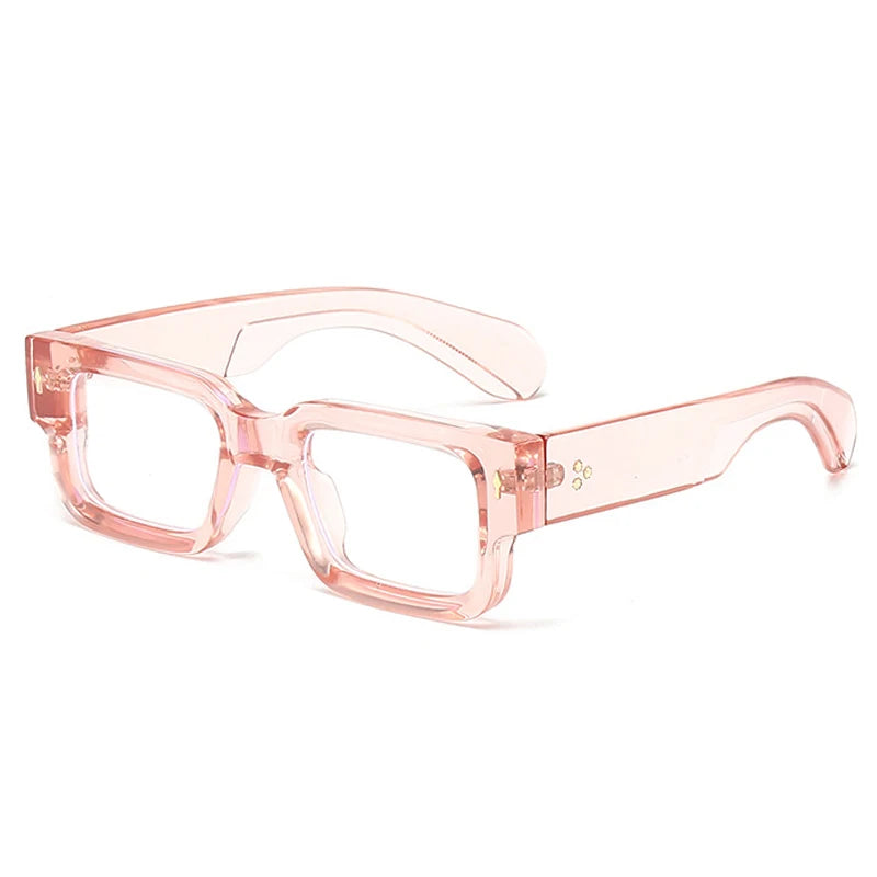 SkandiShop Square Retro Glasses Frame – Wide-Legged Vintage Style with Modern Protection